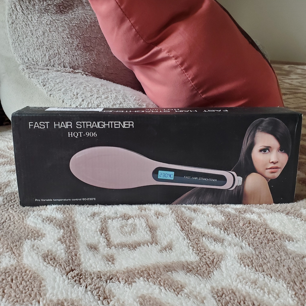 HQT-906 Hair Straightener - Elegant Gold